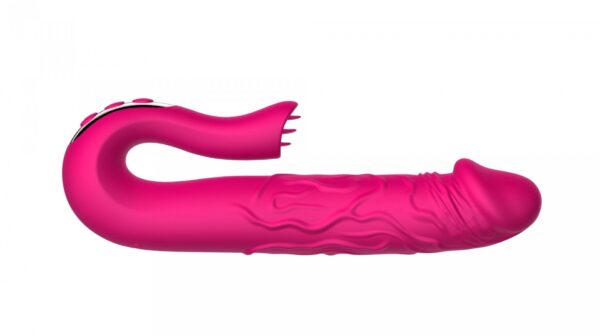 Realistic Tongue Stimulating Dildo Vibrator - obrazek 7