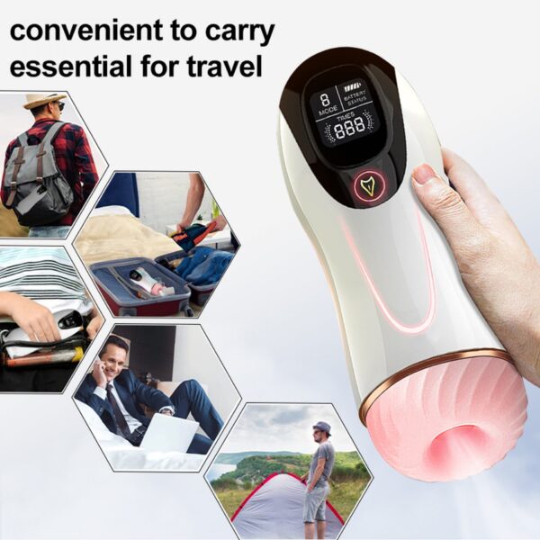 Masturbator Vibration 8 Vibration modes + Interactive function - obrazek 7