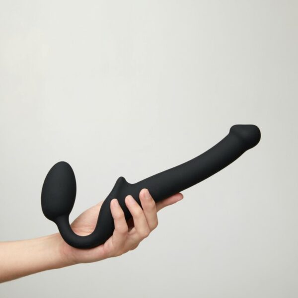 SEMI REALISTIC BENDABLE STRAP ON BLACK   S - obrazek 7