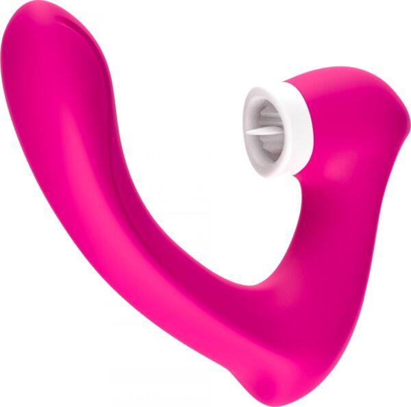 Stymulator silicone 2*9 vibration function Rose Red - obrazek 7