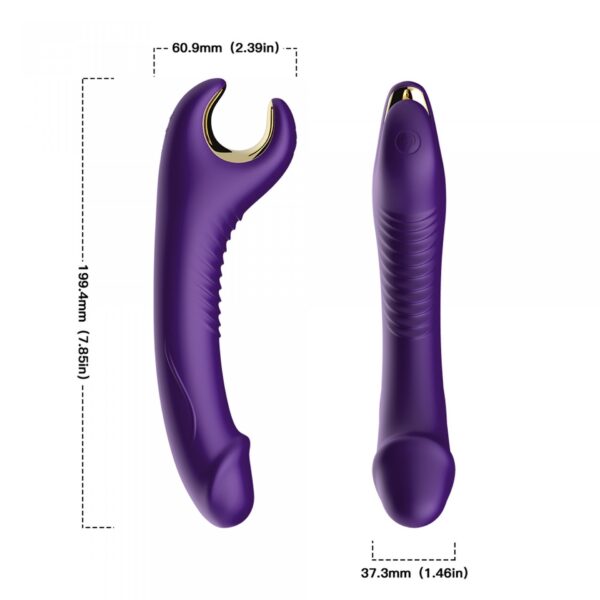 Stymulator  silicone 9 vibration function Purple - obrazek 7