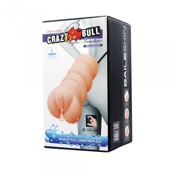 CRAZY BULL  REALISTIC 3D VAGINA, Water lubricant - obrazek 7