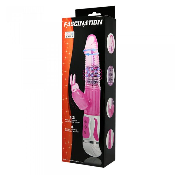 BAILE  Fasination Vibrator Pink,12 vibration functions 4 rotation functions - obrazek 7