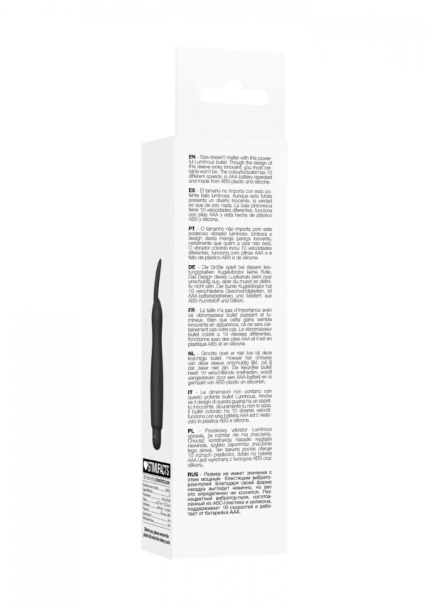 Sofia   ABS Bullet With Sleeve   10 Speeds   Black - obrazek 7