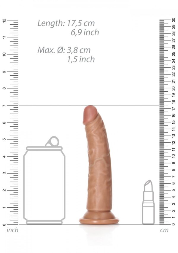 Slim Realistic Dildo with Suction Cup   6/ 15,5 cm - obrazek 7