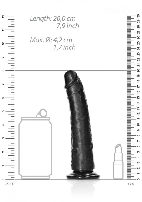 Slim Realistic Dildo with Suction Cup   7/ 18 cm - obrazek 7