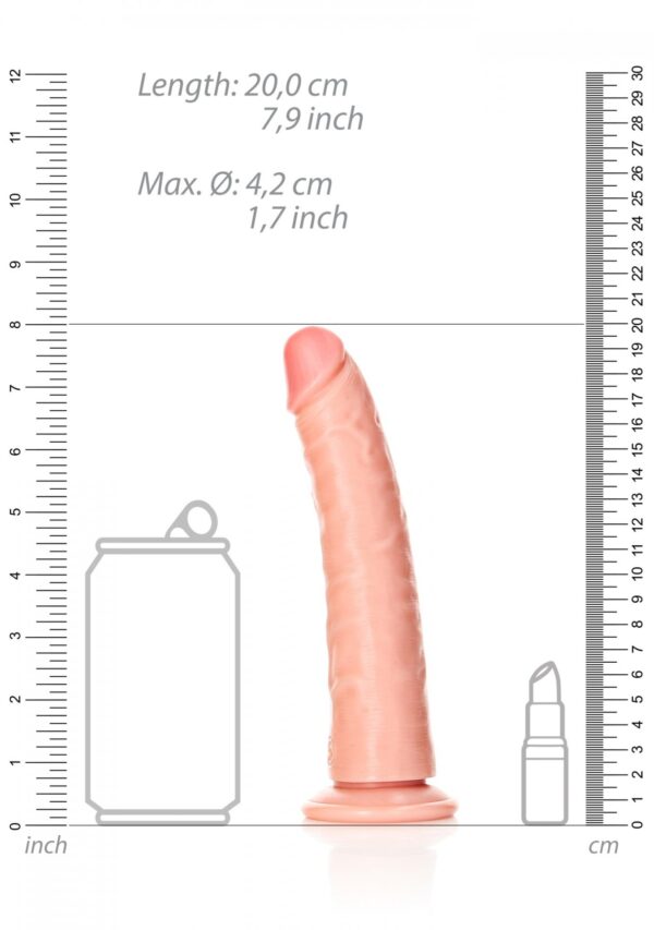 Slim Realistic Dildo with Suction Cup   7/ 18 cm - obrazek 7