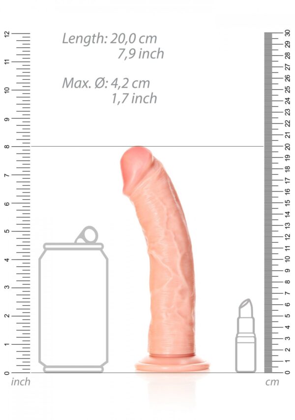 Curved Realistic Dildo with Suction Cup   7/ 18 cm - obrazek 7