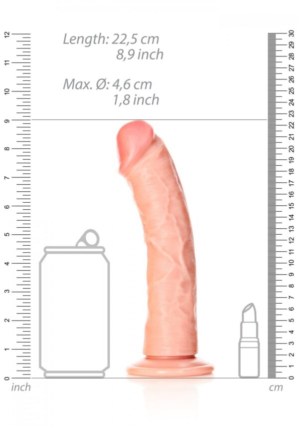 Curved Realistic Dildo with Suction Cup   8/ 20,5 cm - obrazek 7