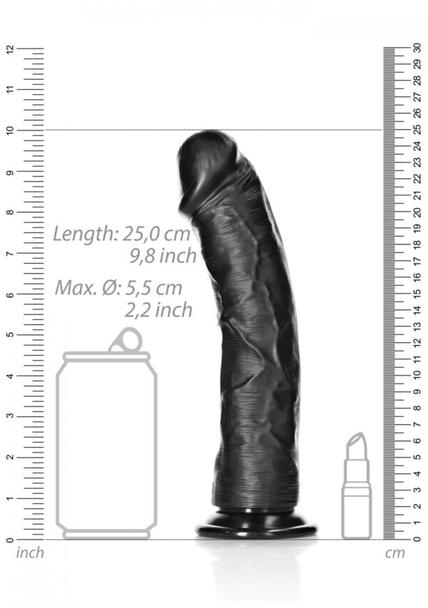 Curved Realistic Dildo with Suction Cup   9/ 23 cm - obrazek 7