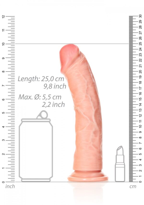 Curved Realistic Dildo with Suction Cup   9/ 23 cm - obrazek 7