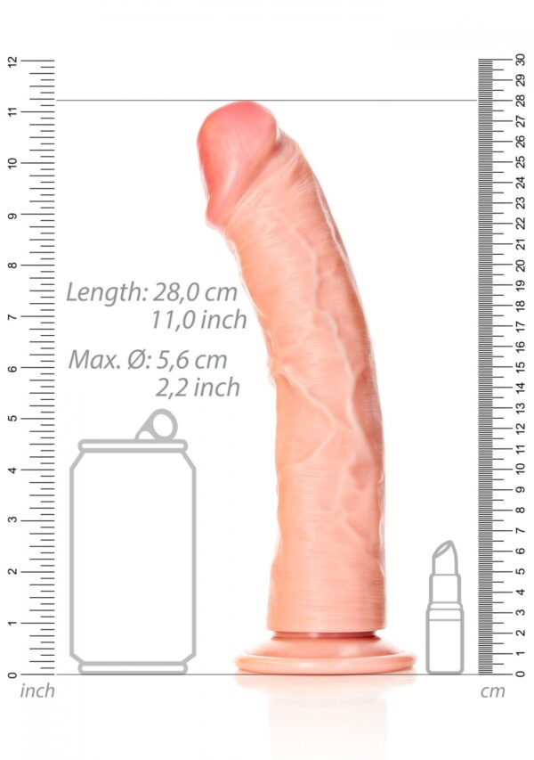 Curved Realistic Dildo with Suction Cup   10/ 25,5 cm - obrazek 7