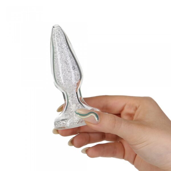 Pillow Talk   Fancy Luxurious Glass Anal Plug with Bonus Bullet - obrazek 7