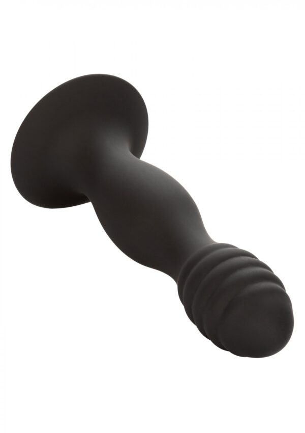 Ribbed Anal Stud Black - obrazek 7