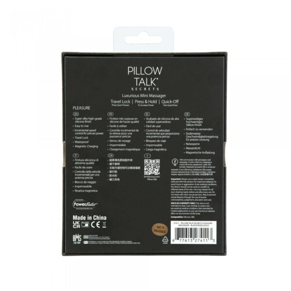 Pillow Talk   Secrets Pleasure Wand Black - obrazek 7