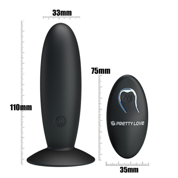 PRETTY LOVE   REMOTE CONTROL VIBRATING PLUG 12 function - obrazek 7