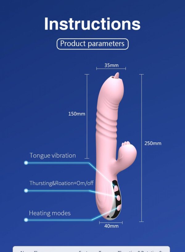 Wibrator Fairy USB 3 functions of thrusting / 20 vibrations - obrazek 7