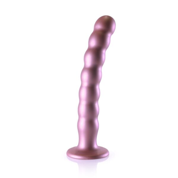 Beaded G Spot Dildo   8 / 20,5 cm   Rose Gold - obrazek 7