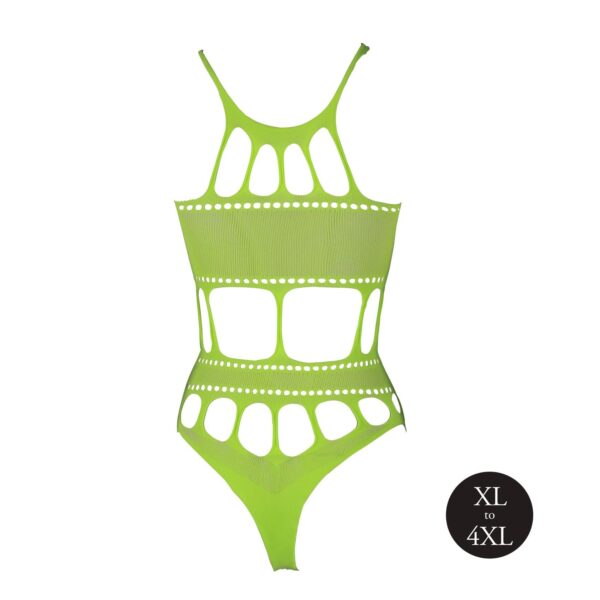 Body with Grecian Neckline   Neon Green   XL/XXXXL - obrazek 7