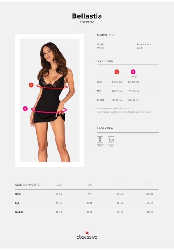 Bellastia koszulka i stringi  M/L - obrazek 7