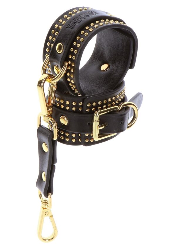 Studded Ankle Cuffs Set Black - obrazek 7