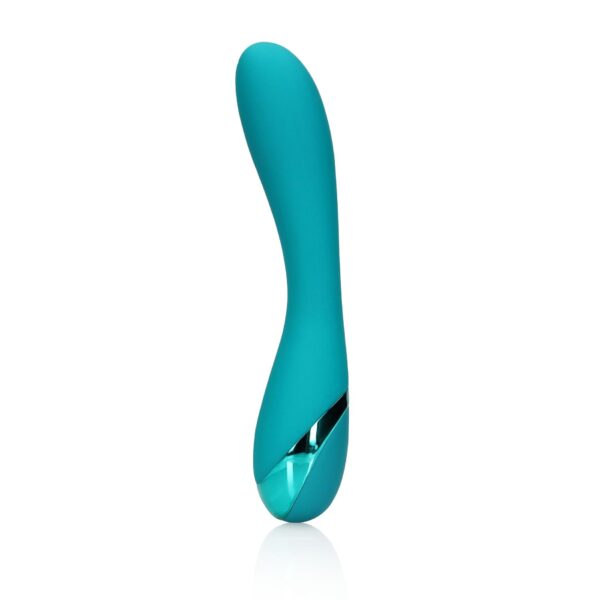 Smooth Silicone G Spot Vibrator   Teal Blue - obrazek 7