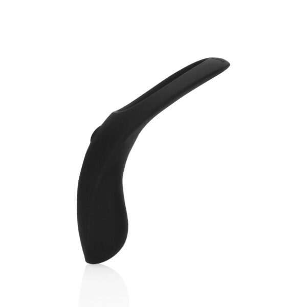 Pointed Vibrating Cock Ring   Licorice Black - obrazek 7