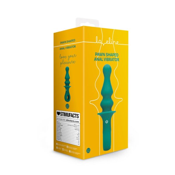 Pawn Shaped Anal Vibrator   Peacock Plume - obrazek 7