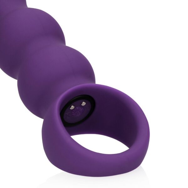 Teardrop Shaped Anal Vibrator   Clear Purple - obrazek 7