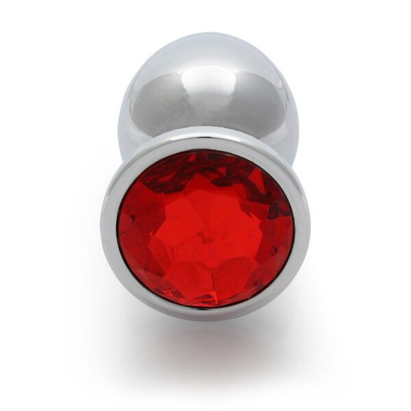 Round Gem Butt Plug   Large - obrazek 7