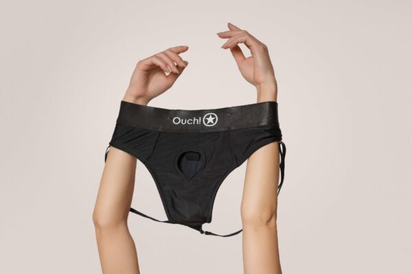 Vibrating Strap on Panty Harness with Open Back   XL/XXL - obrazek 7