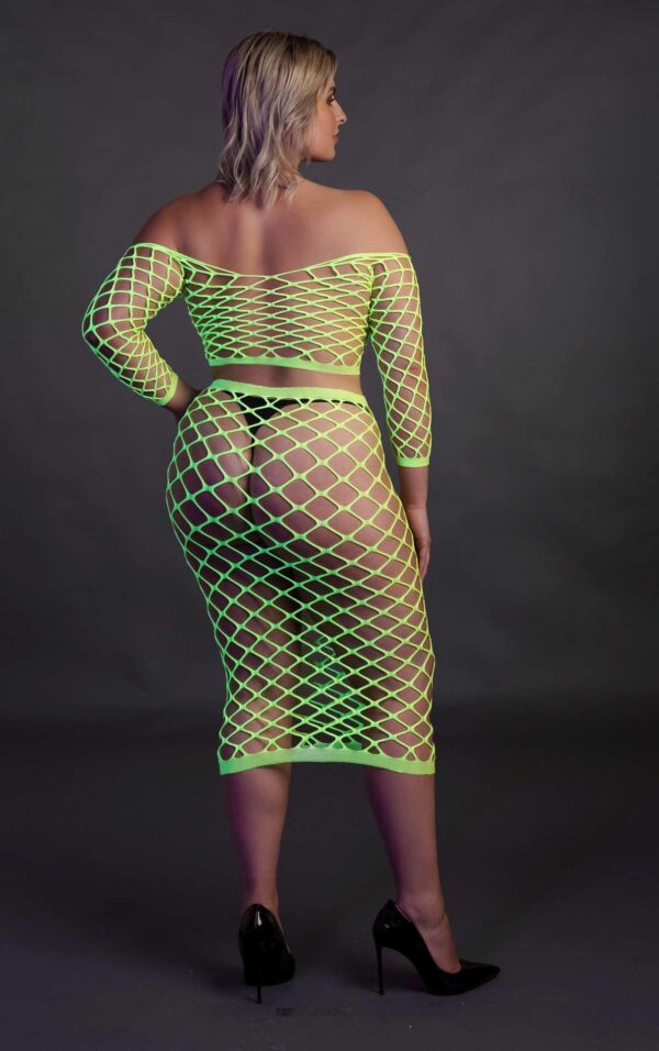 Long Sleeve Crop Top and Long Skirt  XL/XXXXL - obrazek 7