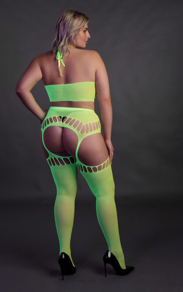 Two Piece with Crop Top and Stockings  XL/XXXXL - obrazek 7