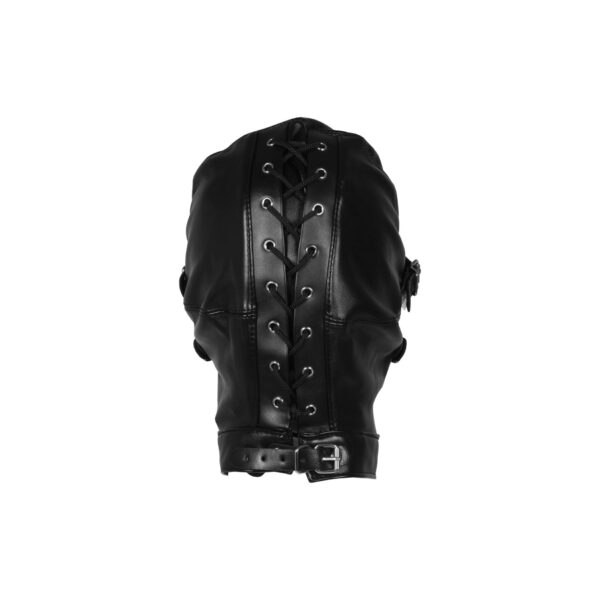 Blindfolded Mask with Breathable Ball Gag   Black - obrazek 7