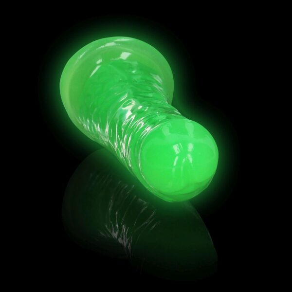 Slim Realistic Dildo with Suction Cup   Glow in the Dark   6 / 15,5 cm - obrazek 7