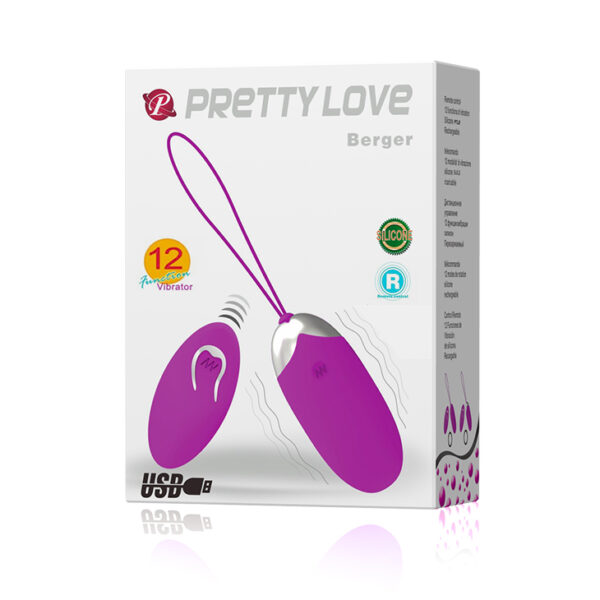 PRETTY LOVE   BERGER EGG 12 function vibrations - obrazek 7
