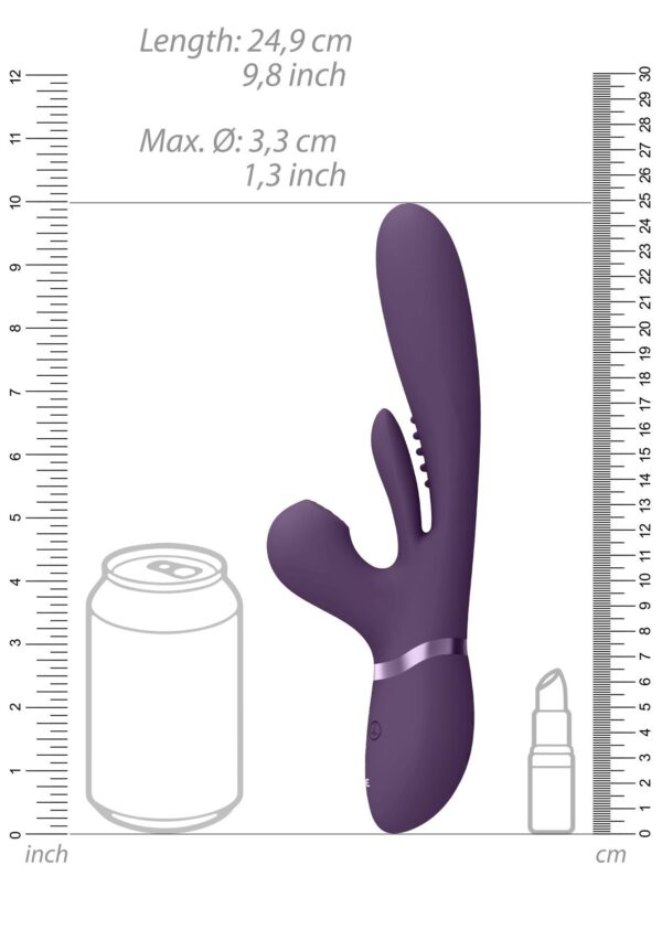 Kura   Thrusting G Spot Vibrator with Flapping Tongue and Pulse Wave Stimulator - obrazek 7