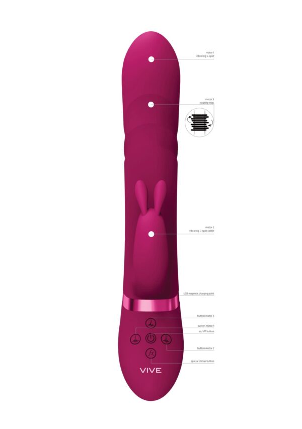 Nari   Vibrating and Rotating Beads, G Spot Rabbit - obrazek 7