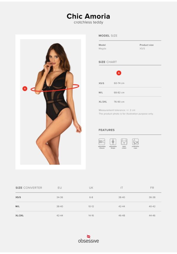 Chic Amoria body otwarte   XS/S - obrazek 7