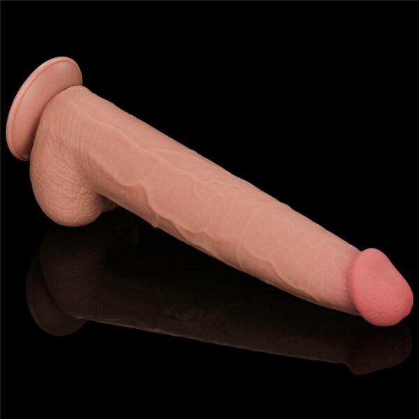 13.5 King Sized Sliding Skin Dual Layer Dong - obrazek 7
