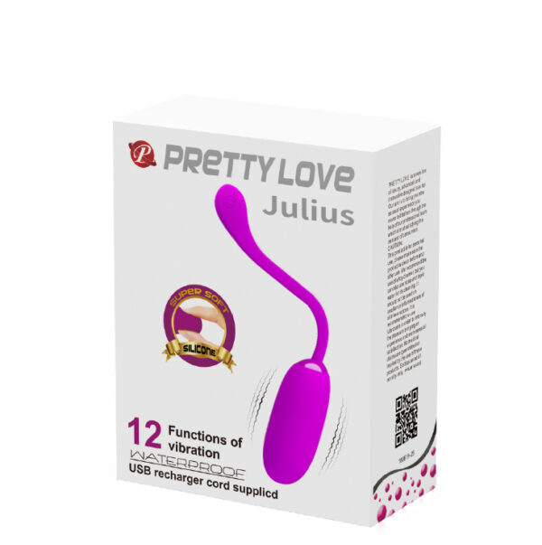 PRETTY LOVE   JULIUS EGG Purple 12 function vibrations - obrazek 7