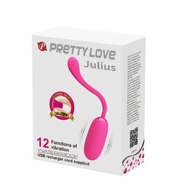 PRETTY LOVE   JULIUS EGG Pink 12 function vibrations - obrazek 7