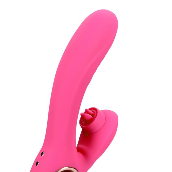 Tongue Flickering and Heating Rabbit Vibrator - obrazek 7