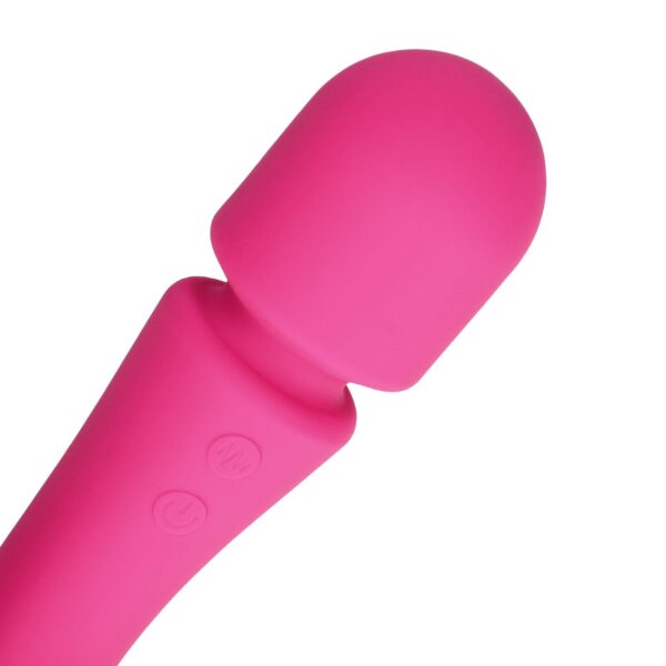 Ultra Soft Silicone Double Sided Wand Vibrator - obrazek 7