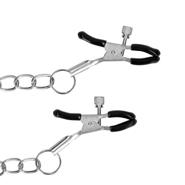 O Ring Gag with Nipple Clamps - obrazek 7