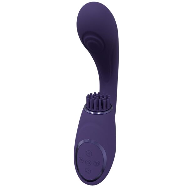 Gen   Rechargeable Triple Action G Spot Vibrator with Pulse Wave  and Vibrating Bristles   Purple - obrazek 7