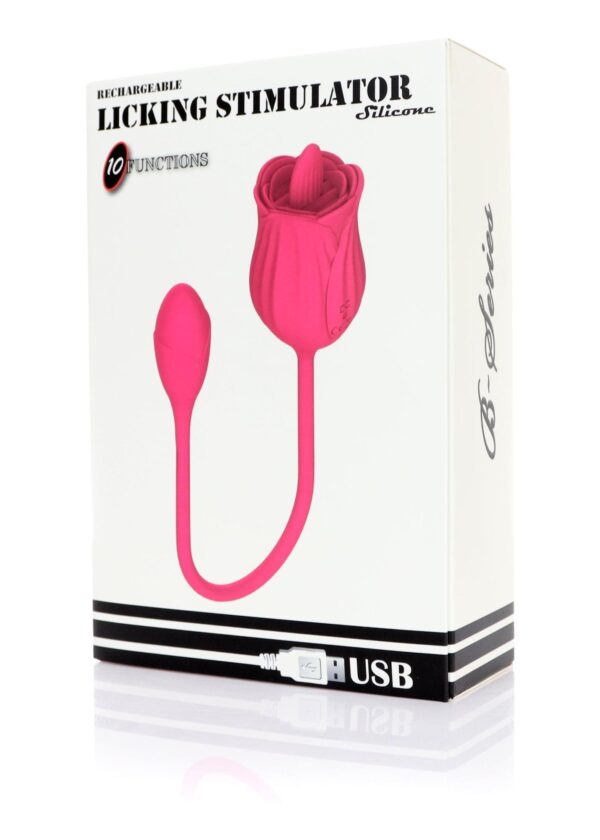 Stymulator   Licking massager with vibrating Egg USB 10 Functions - obrazek 7