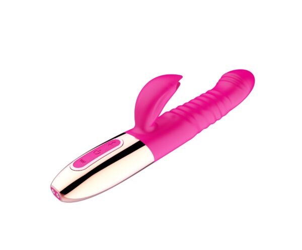 Wibrator   Rechargeable Thrusting Vibrator USB 10 Functions   Heating - obrazek 7