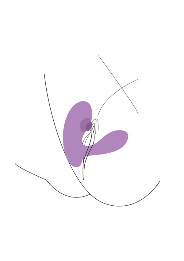 DuoVibe I Air Vibrator Purple - obrazek 7