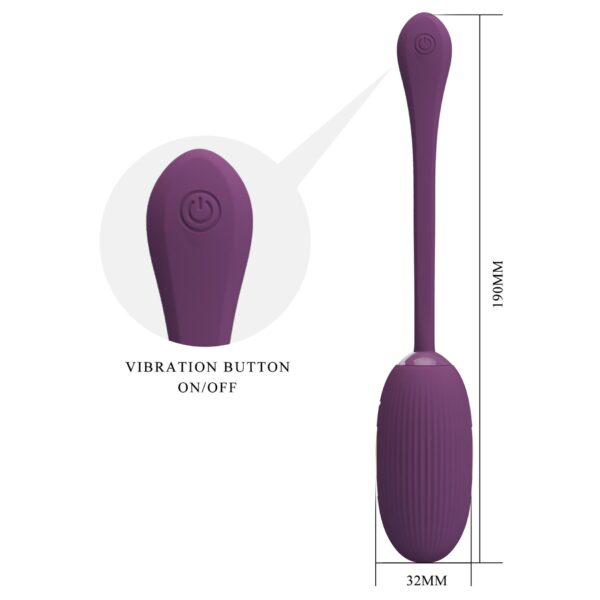 PRETTY LOVE   Doreen, 12 vibration functions 3 electric shock functions Mobile APP Long distance Control - obrazek 7